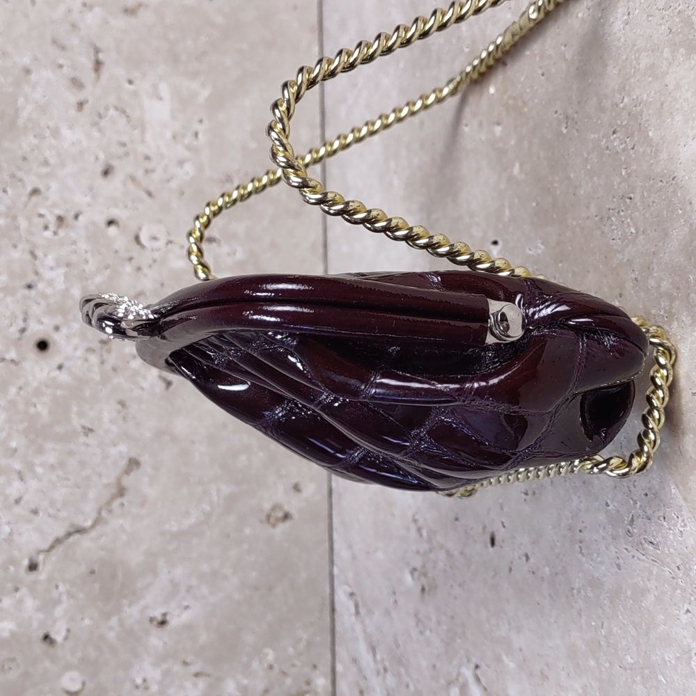 Brighton Croc Embossed Patent Leather Coin Purse - Picture 2 of 5